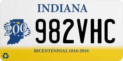 IN license plate 982VHC