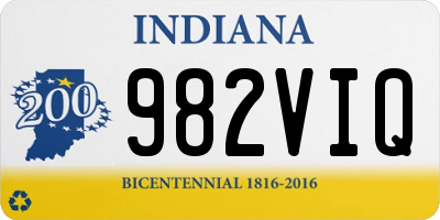 IN license plate 982VIQ