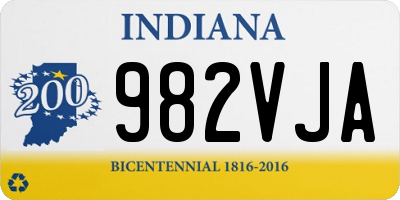 IN license plate 982VJA