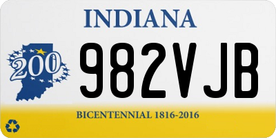 IN license plate 982VJB