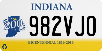 IN license plate 982VJO