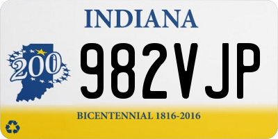 IN license plate 982VJP