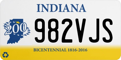 IN license plate 982VJS