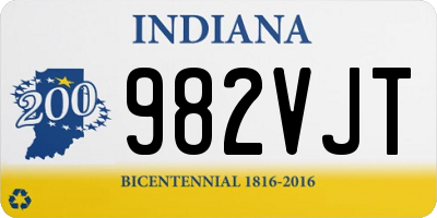 IN license plate 982VJT