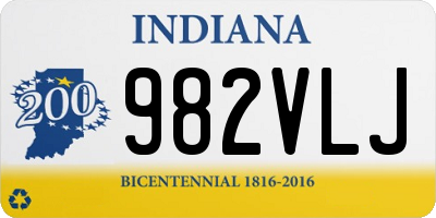 IN license plate 982VLJ