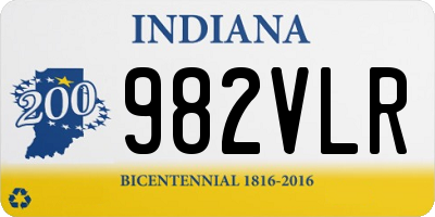 IN license plate 982VLR