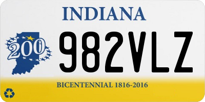 IN license plate 982VLZ