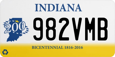 IN license plate 982VMB