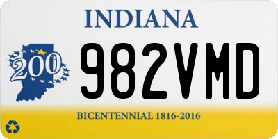 IN license plate 982VMD