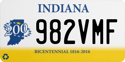 IN license plate 982VMF