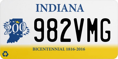 IN license plate 982VMG