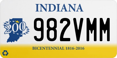 IN license plate 982VMM