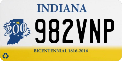 IN license plate 982VNP