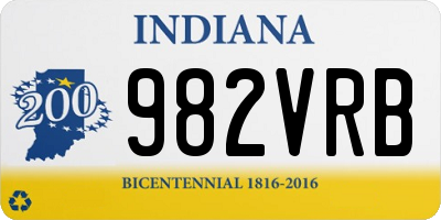 IN license plate 982VRB