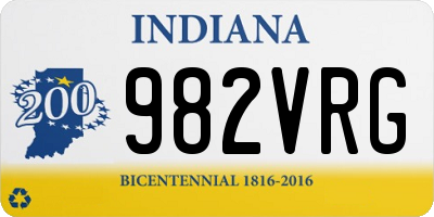 IN license plate 982VRG