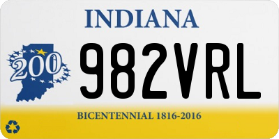 IN license plate 982VRL