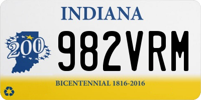 IN license plate 982VRM