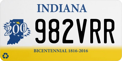 IN license plate 982VRR