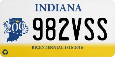 IN license plate 982VSS