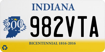 IN license plate 982VTA