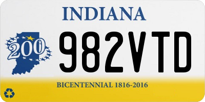 IN license plate 982VTD
