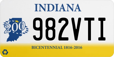 IN license plate 982VTI