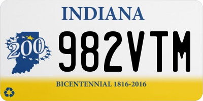 IN license plate 982VTM