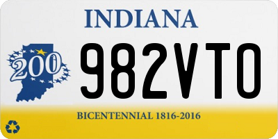 IN license plate 982VTO