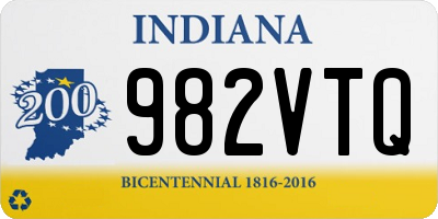 IN license plate 982VTQ