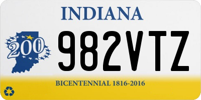 IN license plate 982VTZ