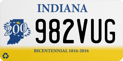 IN license plate 982VUG