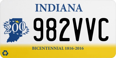 IN license plate 982VVC