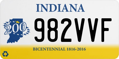 IN license plate 982VVF