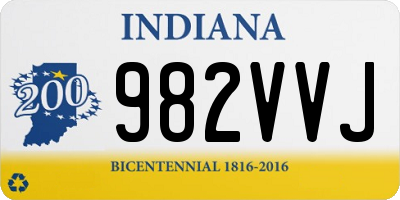 IN license plate 982VVJ