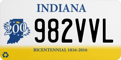 IN license plate 982VVL