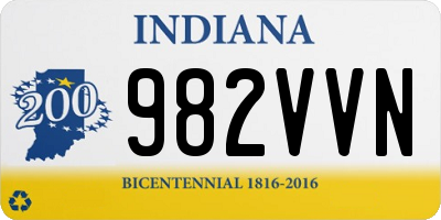 IN license plate 982VVN