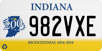 IN license plate 982VXE