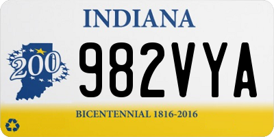 IN license plate 982VYA