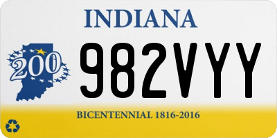 IN license plate 982VYY
