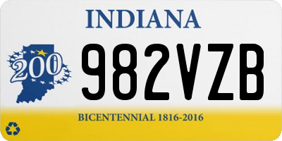 IN license plate 982VZB