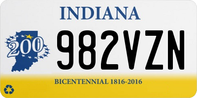 IN license plate 982VZN