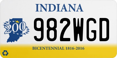 IN license plate 982WGD