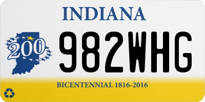 IN license plate 982WHG