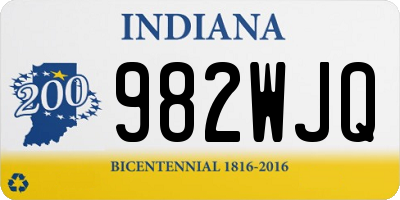 IN license plate 982WJQ