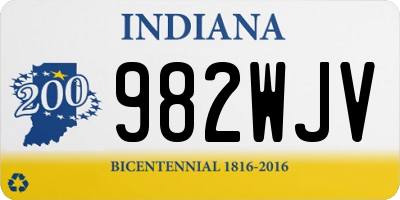 IN license plate 982WJV