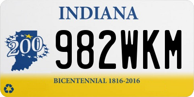 IN license plate 982WKM