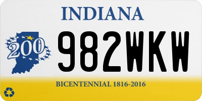IN license plate 982WKW