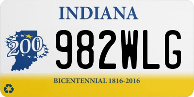 IN license plate 982WLG