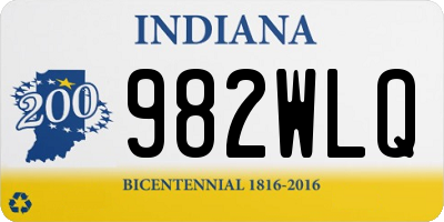 IN license plate 982WLQ