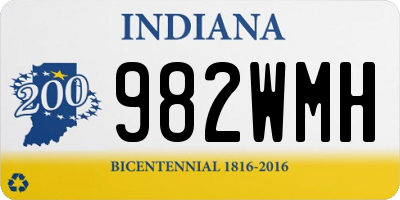 IN license plate 982WMH